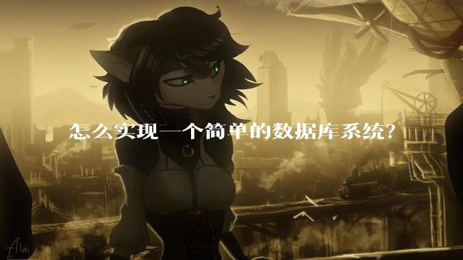 怎么实现一个简单的数据库系统？