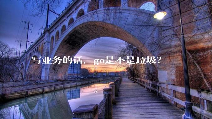 写业务的话，go是不是垃圾？