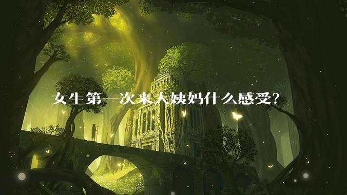 女生第一次来大姨妈什么感受？